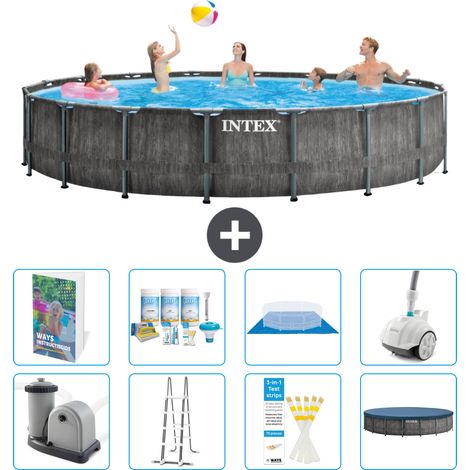 Prism Frame Pool Rund - 549x122 cm - 9-teilig S658