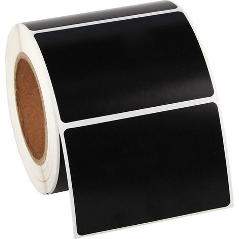 Autocollant Tableau Noir - 150 Pièces - Vinyle Imperméable - 6 x 4 cm - Pour Étiquetage Cuisine Bocaux Épices Bouteilles Tiroirs Armoires - Avec 1 Stylo Craie Effaçable (1/5)