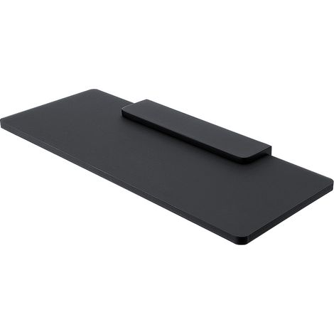 Tablette L.30 Cm, Plexiglas Noire Mate, Avec Fixation Noire Mate, Maya Nimco (1/3)