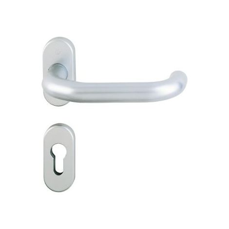 HOPPE FS-Garnitur Paris FS-138GF/55/55S Alu.F1-2 D/D TS 55-75mm PZ ov.DIN L/R - 8185019 (1/5)