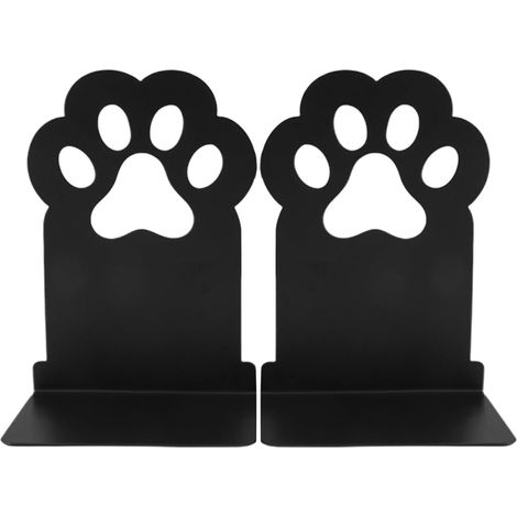 Fermalibri in metallo per scaffali – Fermalibri antiscivolo a forma di gatto  Piccoli fermalibri decorativi per camera da letto, cameretta, scuola, aula, studenti, insegnanti, feste