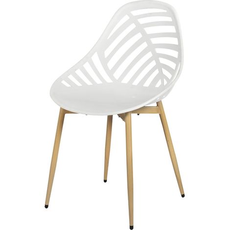 Chaise blanc 52,3x83,4x53,3 cm