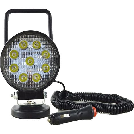 Luz de trabajo, 42 W de potencia, doble ángulo de haz, foco de 27 W (1/2)