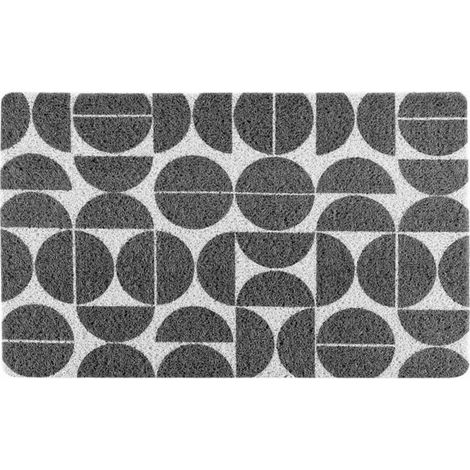 Tapis Rectangulaire Déco "Cosmix" 45x75cm Gris (1/2)