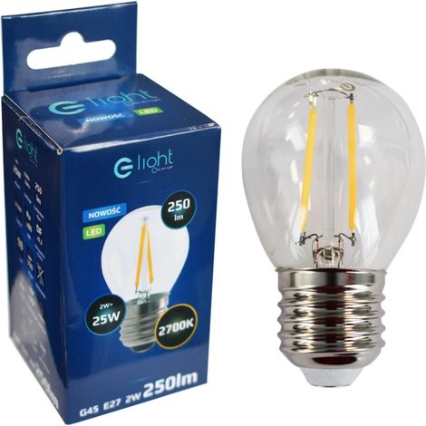 Glühlampe LED 2W E27 G45 2700K Eco-Light EKZF1074 (1/4)