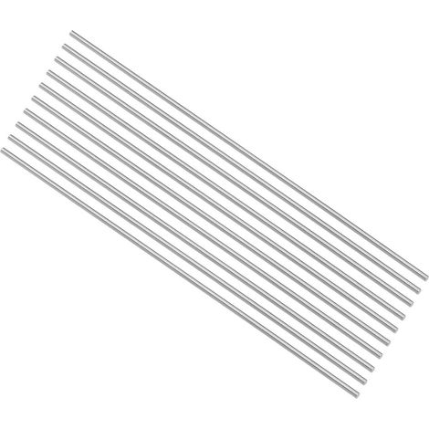 Rond Acier Tige 1.4mm HSS Tour Barre Stock Outil 100mm Longueur pour Arbre Engranage Perceuse Tours Aléseuse Tournant Miniature Essieu Cylindrique épingle 10pcs (1/4)