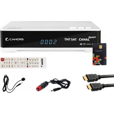 Récepteur satellite HD - CAHORS - Teox HD - Carte TNTSAT incluse - HDMI et 12V - PVR Ready (1/3)