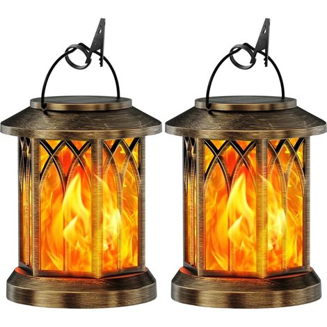 2 suspensions solaires –Effets de flamme réalistes - bronze (1/5)