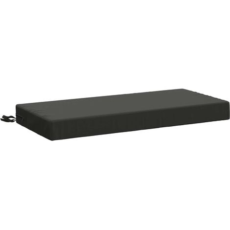 Coussin de banc SOEST 100 % polyester Anthracite 80 x 40 x 8 cm vidaXL