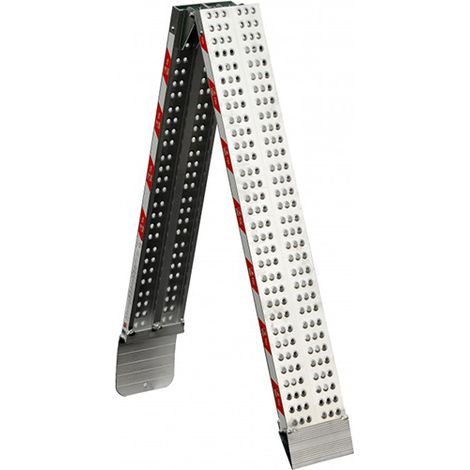 Hailo – Rampe de chargement pliable 2500mm – Charge max 125kg – Hauteur à franchir 750mm – Aluminium avec surface anti-dérapante – 9474611 (1/7)