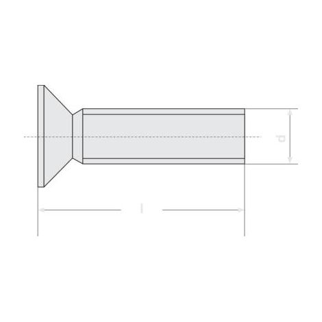 VIS À TÊTE FRAISÉE TOOLCRAFT 194778 M2,512 D965-4.8-A2K 100 PC(S) M2.5 12 MM TÊTE FRAISÉE PLAT ACIER DIN 965 (1/3)