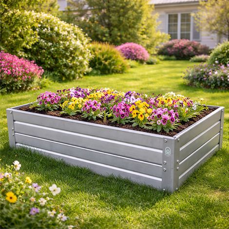 Hochbeet KLASIKA GARDEN 209550C, 95 x 50 x 20 cm, verzinkter Stahl, ca. 95 l (1/5)