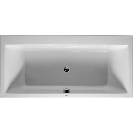 Duravit Baignoire Vero 190x90cm, deux fonds inclinés, 700136, version encastrée - 700136000000000 (1/3)