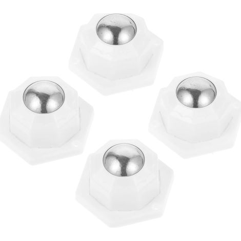 Roulettes pivotantes Healeved (lot de 4) en acier et ABS, résistantes à l'usure 360°, petites pour