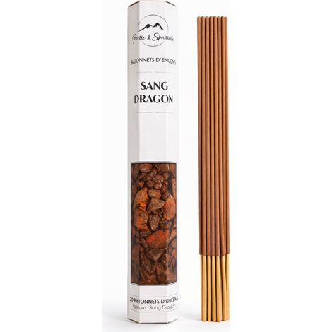 Boîte de 20 bâtonnets dencens parfum Sang Dragon