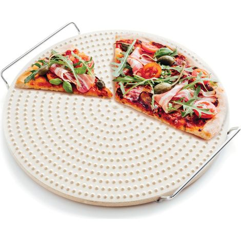 Eccellente pietra per pizza da 34 cm con base Pietra per pizza Duka (1/3)