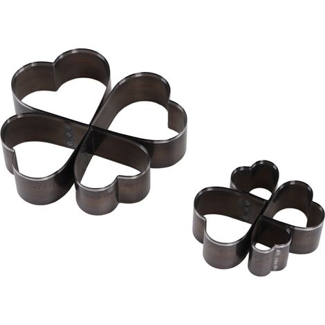 Pochoirs Coeur en Acier Allié pour Découpe Cuir, Emporte-pièce Aiguisés, Lot de 8 avec Boîte de Rangement, DIY Artisanat (1/5)