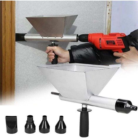 Electric Mortar Gun, Portable Electric Mortar Gun with 4 Nozzles, Electric Cement Gun, No Drill Required (1/5)