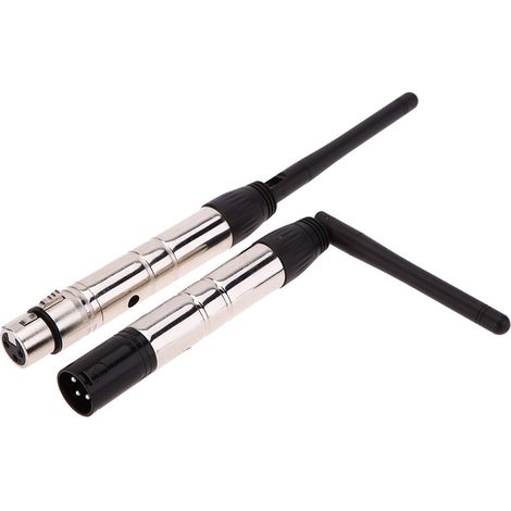 2.4G ISM DMX512 sans fil mâle et femelle 2 en 1 XLR récepteur émetteur LED éclairage pour scène PAR fête lumière avec antenne (1/5)