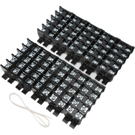 Lot de 50 connecteurs électriques compacts à borne, ABS isolant, moulage sous pression, raccord filaire 60A 600V pour jonction rapide (1/5)