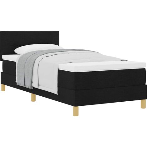 Maison Exclusive - Boxspringbett mit Kissen mit Kopfteil Schwarz