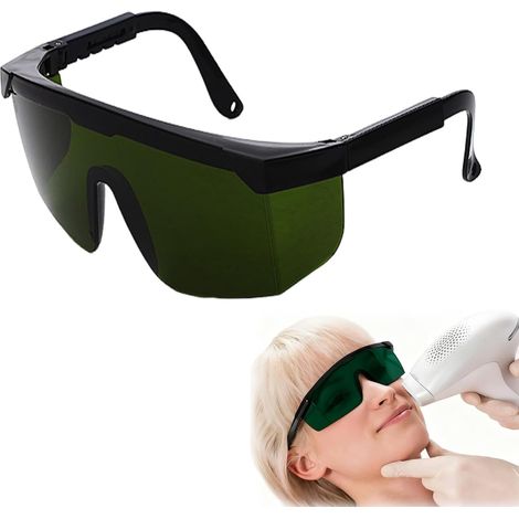 Lunettes de Protection, Lunettes Anti Lumiere Pulsée Sécurité Laser UV IPl Laser pour Epilateur Protection Lumiere Pulsee pour Lunette Travail Anti UV de Sécurité, Maison ou Salons de Beauté Utiliser (1/5)