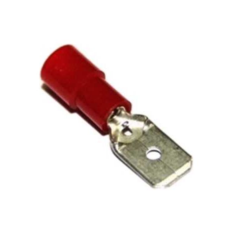 Cosse de câble 6,3x0,8 Mâle Preisolees Rouge (1/2)
