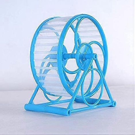 Hamsterlaufrad, Haustierspielzeug, transparentes blaues Hamsterlaufrad