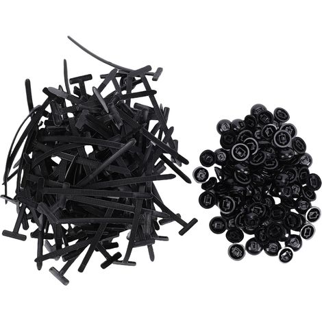 Ortviai Attaches Rapides Auto-Agrippantes en Nylon – 100 Pièces pour Ailes, Capot, Hayon et Garnitures (1/5)