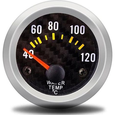 x Tankanzeige, 52-mm-Drehzahlmesser für Autos, Wassertemperatur- und Ladedruckanzeige, analoger Drehzahlmesser, für Sportwagen und Tuning (1/5)