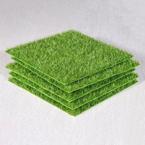 Lot De 2 Gazon Artificiel Haute Qualité, 15X15Cm Fibres Pe Résistantes Aux Uv, Gazon Synthétique Anti-Dérapant Pour Jardin, Terras (1/5)