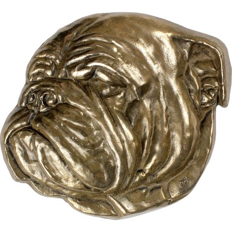Bulldog II: una placa conmemorativa con la imagen de un perro, una nota de agradecimiento personalizada, un premio y un diploma con una dedicatoria de la marca Art-Dog. (1/3)