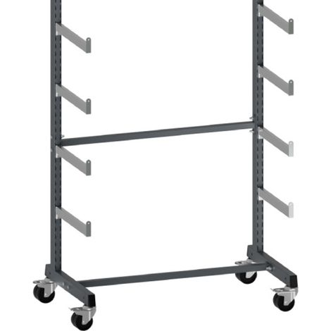 PROVOST - Chariot râtelier Kombineo - Rangement mobile pour outils longs en métal (1/2)
