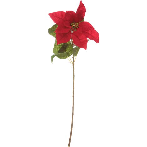 Fiore decorativo color rosso per decorazioni e composizioni di fiori h 50 cm (1/4)