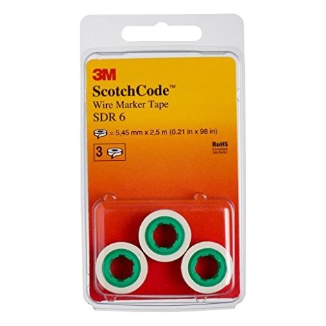 3M 80-61142799-0 rollo blanco para marcado de cables