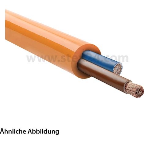 HELU KABEL H05BQ-F 2X1mm² Geräteanschlussleitung AD 6,1mm - 8,0mm Nennspannung Uo/U 300V/500V - 1 Meter