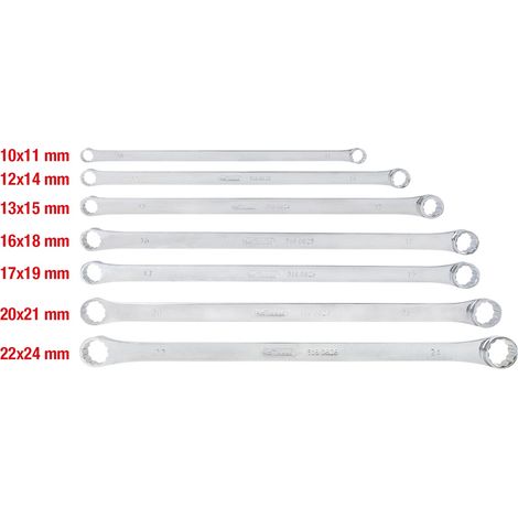 KS Tools CHROMEplus Doppel-Ringschlüssel-Satz, XL, 7-tlg. (1/3)