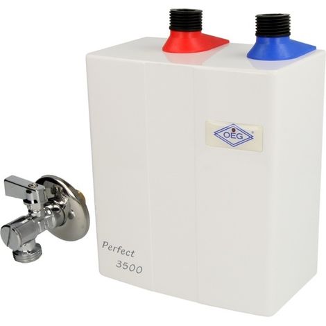 Petit chauffe-eau instantané 230 V Perfect Elektronik 4,5kW à pression fixe