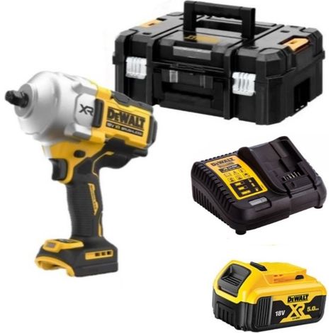 Dewalt DCF961P1T Visseuse à choc sans fil 1/2 1632Nm - 1 X 5.0Ah batteries, chargeur et TSTAK