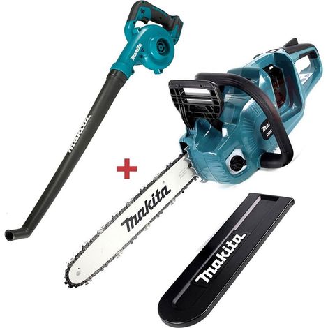 Makita DUC353Z Twin 18v / 36v LXT Cordless 35cm Chainsaw & DUB186Z Blower Bare (1/4)
