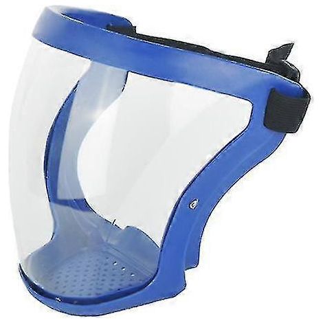 Visière de protection intégrale HD transparente, masque facial complet, protection anti-éclaboussures et respirant-Blue