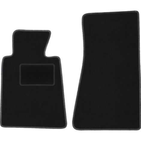Alfombrillas delanteras para BMW Serie 5 E34 sed谩n, familiar y Touring (1988-1994), color negro. (1/5)