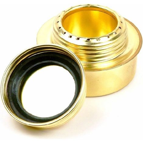Réchaud coupe-vent de camping en plein air, Réchaud de verdampfung von alcool solid portable-Gold-2pcs (1/5)
