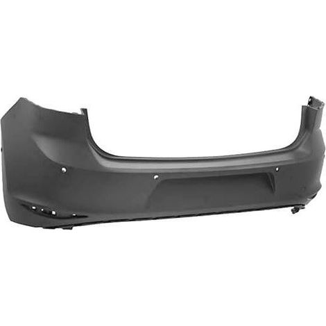 Pare-choc arrière à peindre avec 6 trous radars Volkswagen Golf 7 phase 1 2012-2017