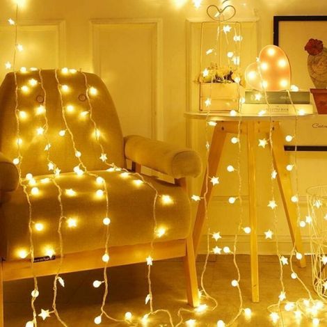 Guirlande étoile USB - 10m, 80 LEDs étanche - Pour jardin, Noël, mariage Cuneary (1/5)