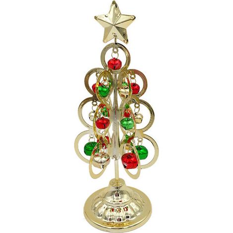 Arbol De Navidad Miniatura - Metal Hierro - Decoracion Navidena Para Interior Y Exterior - 1 Unidad (1/5)