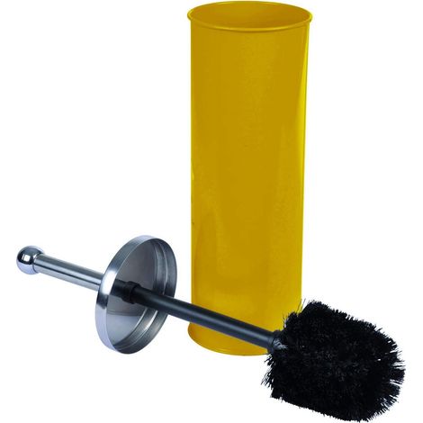 Schlichte WC-Bürste aus Metall – 1 Stück – Industrielles Honig-Design – Effektive Reinigung – Für moderne Badezimmer – 9,5 x 37 cm