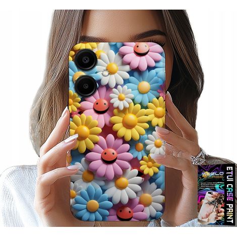 Custodia per Samsung Galaxy A06 5G - motivo floreale colorato con margherite (1/5)