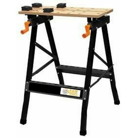 Klappbarer Tisch aus Holz und Metall, höhenverstellbar FARTOOLS ONE - WB 100 - Tragfähigkeit 100 kg - Höhe 83 cm