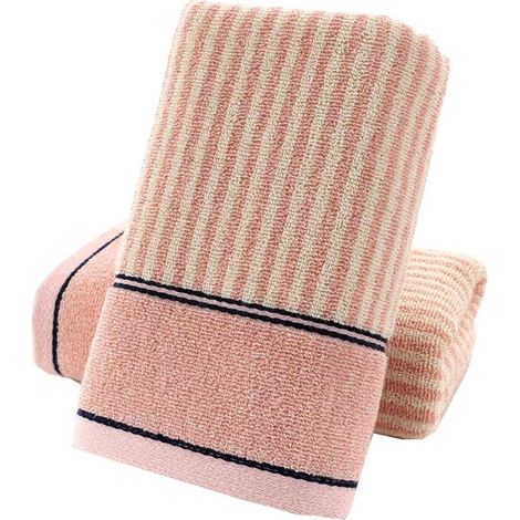 Serviettes de salle de bain en coton absorbant et décoratif, 10 x 2,5 cm (1/4)